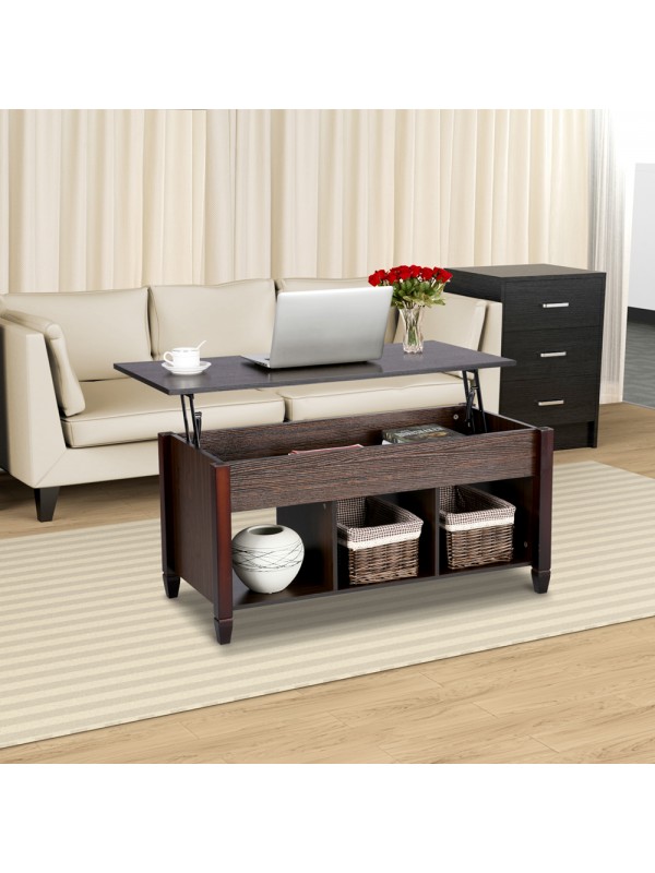 SmileMart Modern Lift Top Coffee Table Storage for Living room